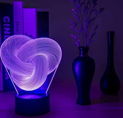 3D LED night light