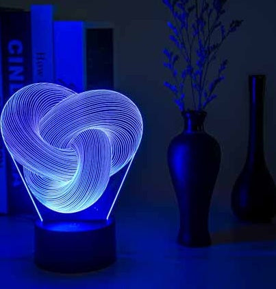 3D LED night light