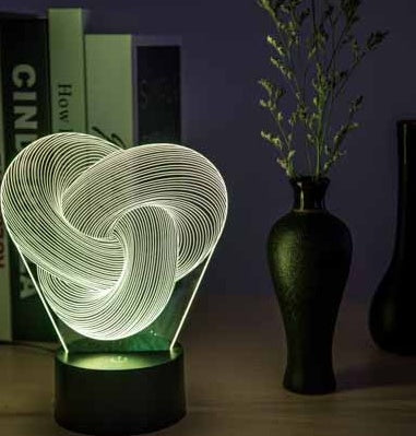 3D LED night light