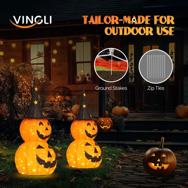 Halloween pumpkin lights outdoor