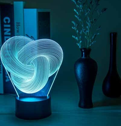 3D LED night light