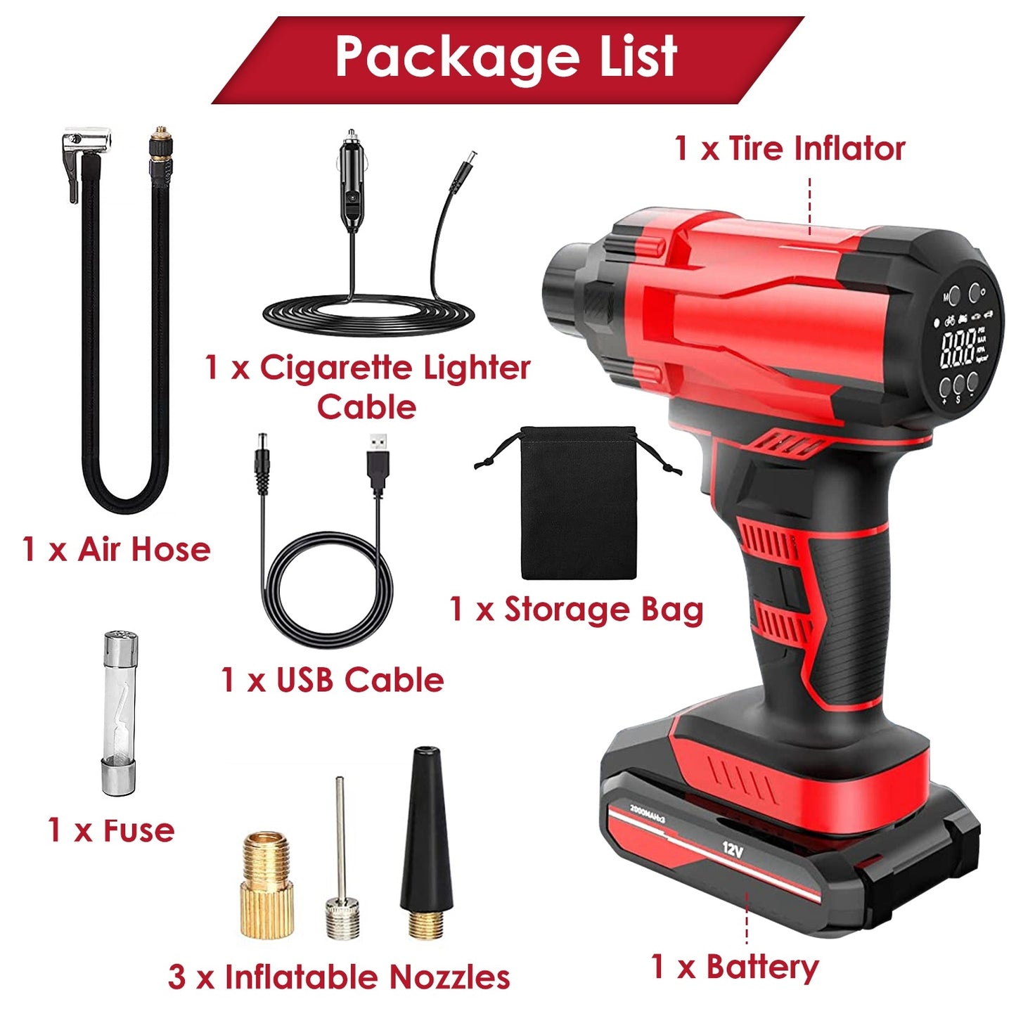 Avid Air Cordless Car Tire Inflator