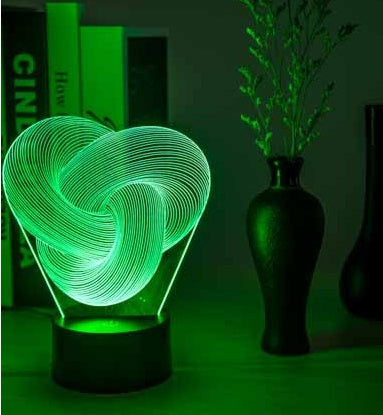 3D LED night light