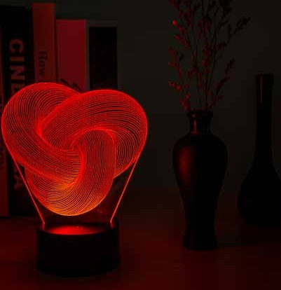 3D LED night light