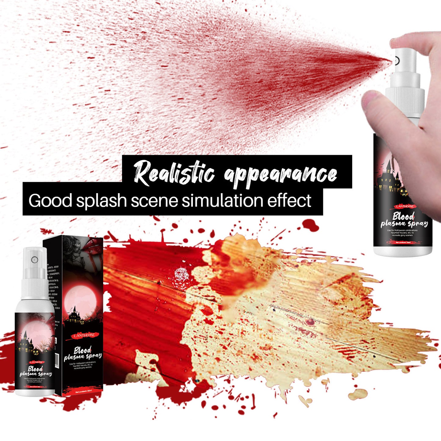 Fake blood spray decoration