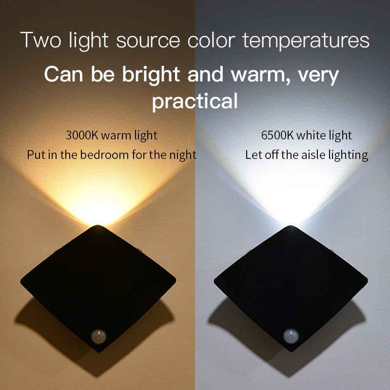 USB rechargeable motion sensor wall light