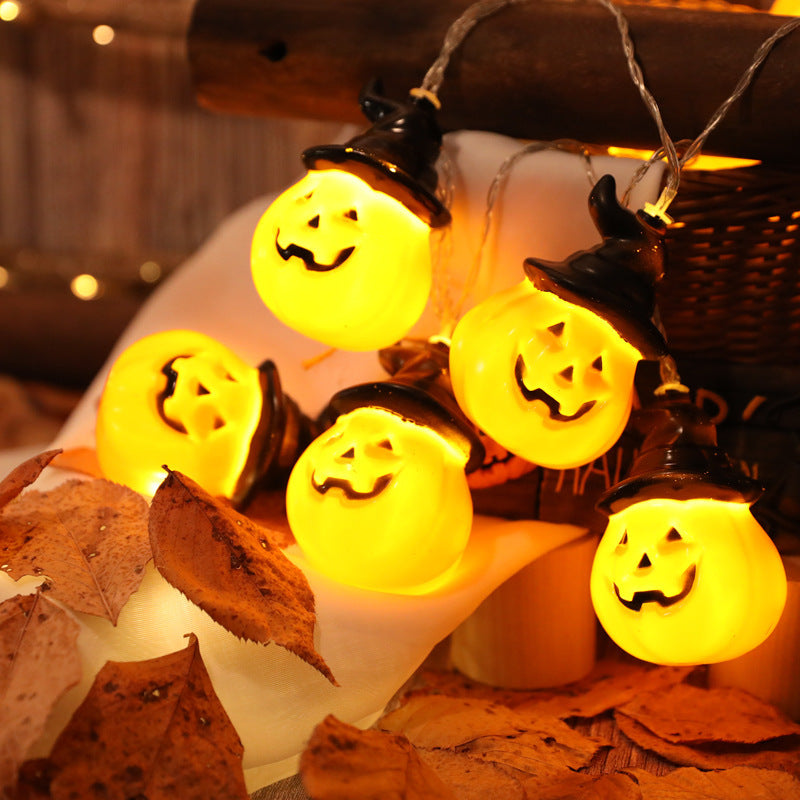 Halloween pumpkin string lights