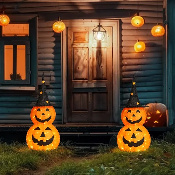 Halloween pumpkin lights outdoor
