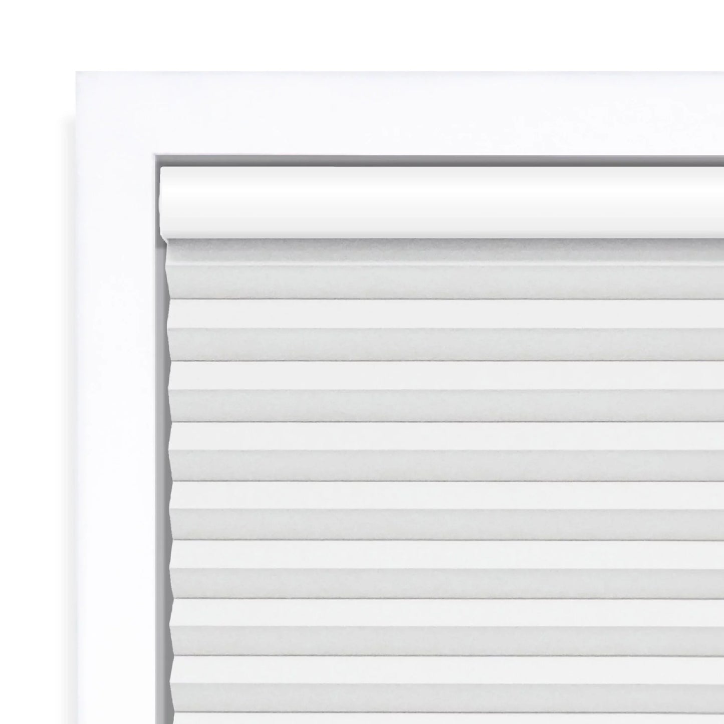(2 Pack) Cordless Polyester Blackout Cellular Shade, White, 30" X 72"