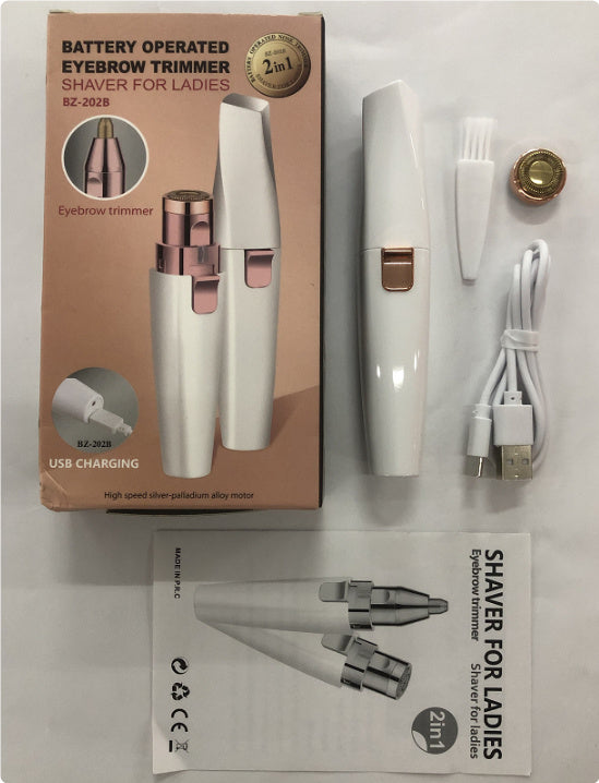 2 In 1 Electric Eyebrow Trimmer Lady Shave