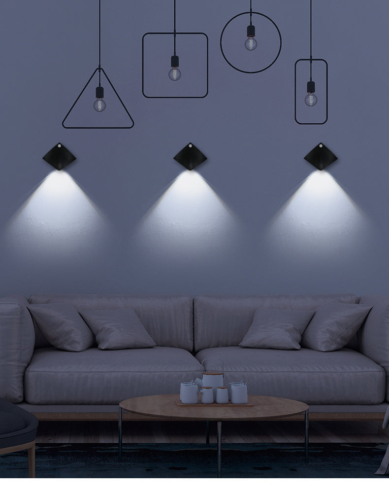 USB rechargeable motion sensor wall light