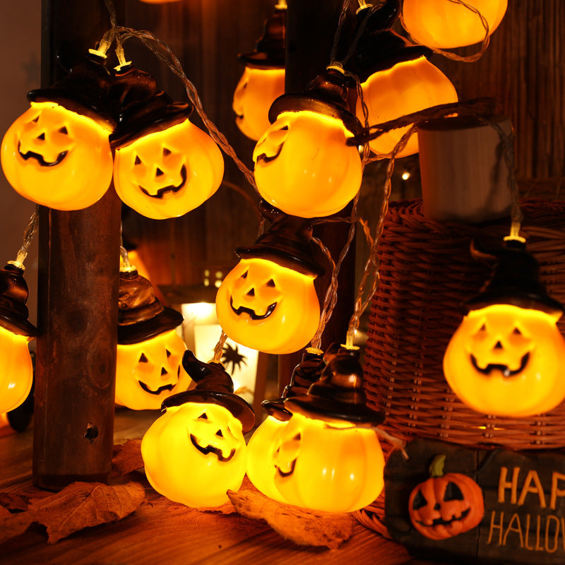 Halloween pumpkin string lights