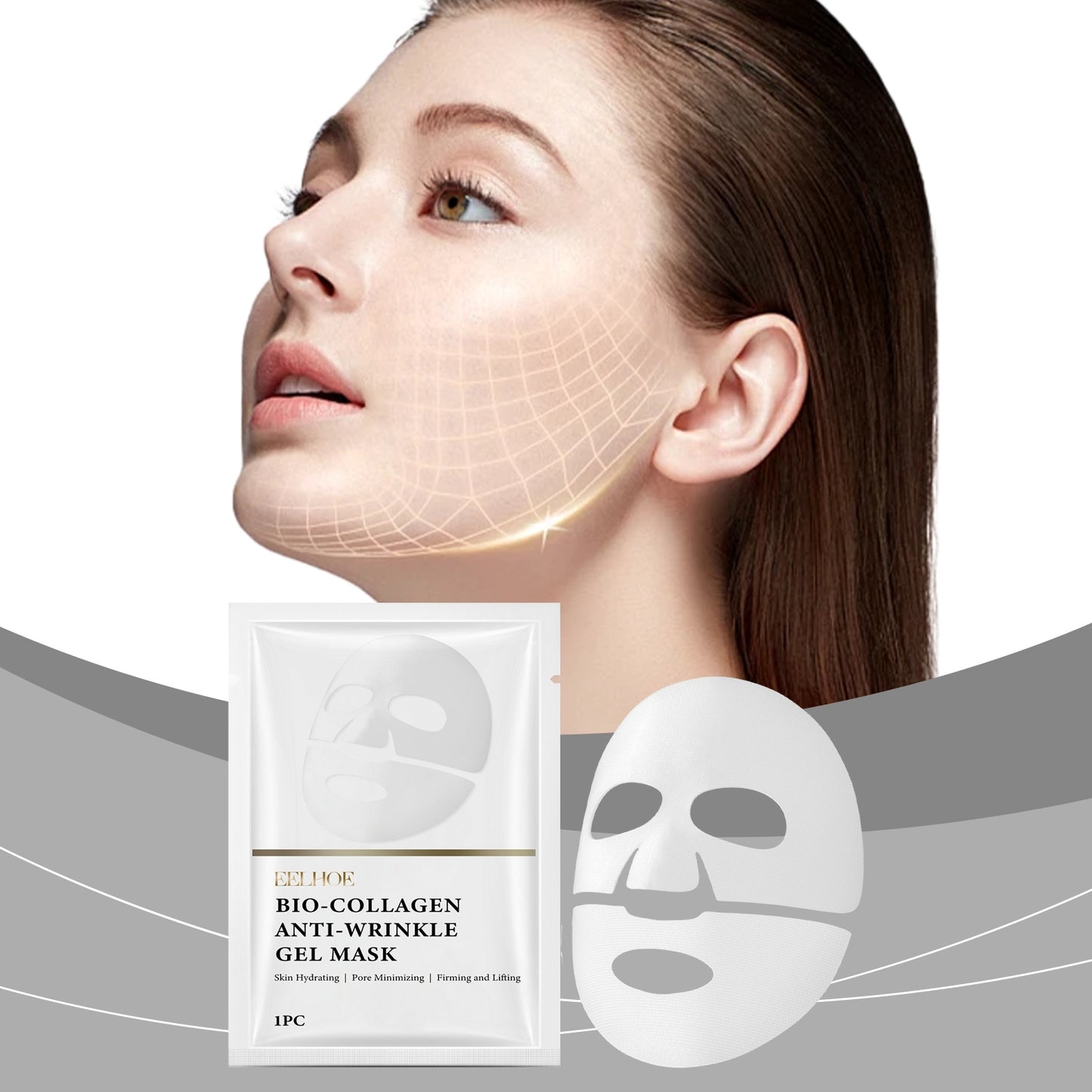 EELHOE Collagen Mask Pouch Collagen Essence Gently Nourishes And Softens The Facial Skin, Hydrating And Moisturizing