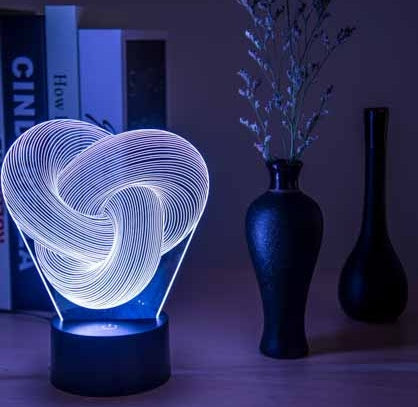 3D LED night light