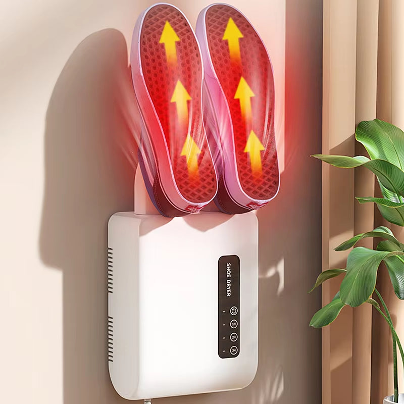 Electric Shoe Dryer Wall Mounted Boots Deodorizer Household Multifunctional Shoe Drying Machine Quick Warm Shoe Heater for Home