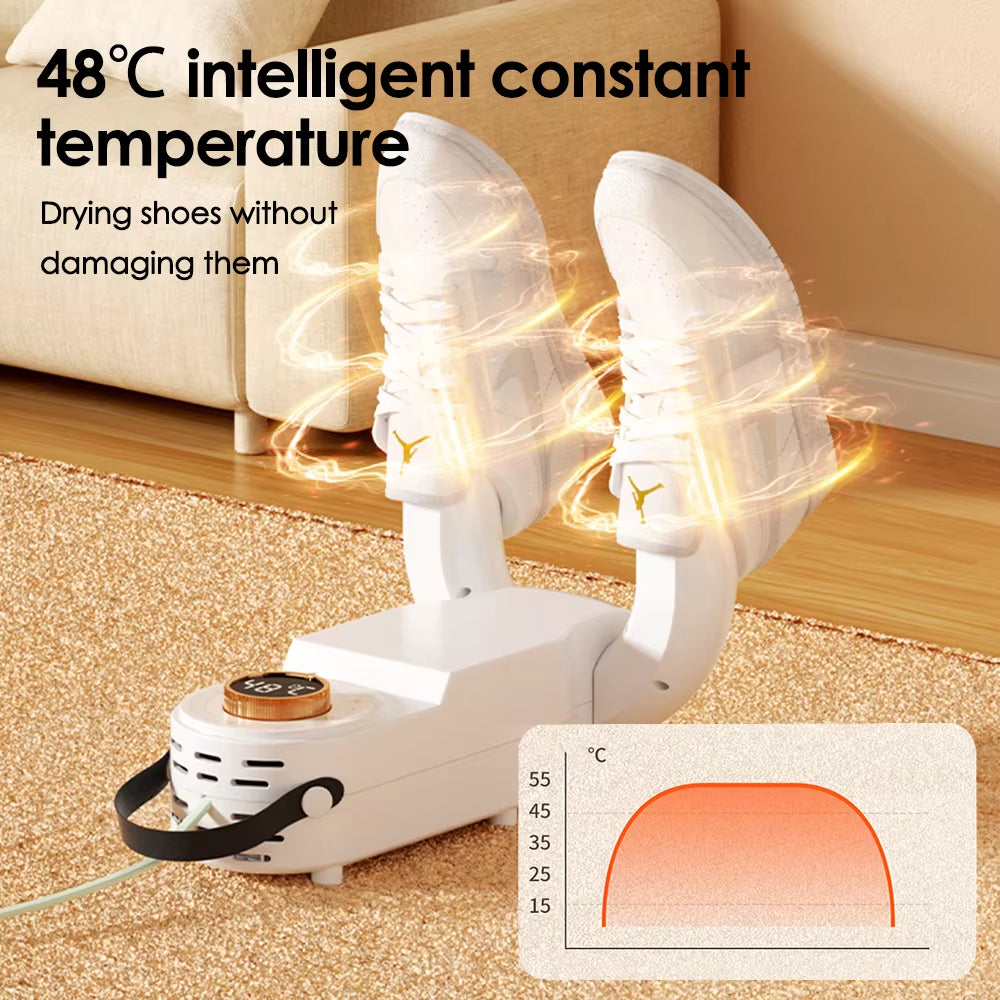 Shoe Dryer Heater Portable Smart Electric Shoe Drying Deodorizer Dehumidifier Machine Home Foot Warmer Winter Gloves Boots Drier